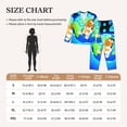 thumbnail image 4 of Zofaai Bluey Pattern Women's Pajamas Set, V-neck Button-down Long-sleeved Top with Pockets and Pajamas Two-piece Set, Suitable for Home Leisure-Large, 4 of 7
