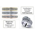 thumbnail image 4 of Anniversary Band Ring Channel Set w/ Pure Brilliance CZ 0.75ctw - Reg Shank - 14K White Gold - Size 10.5, 4 of 7