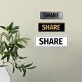 thumbnail image 3 of Signs ByLITA Standard Share Sign (Brushed Silver) - Large, 3 of 6