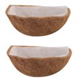 thumbnail image 1 of Wall Basket Liners Flower Planter Half Round Coconut Liner Half Circle Wall, 1 of 8