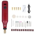thumbnail image 1 of Mistaha Rechargeable USB Handheld Electric Grinding Kit with Adjustable 3-Speed Mini Rotary Tool Set, 36 Accessories, Electric Grinding Pen, Engraving Tool Set - Red, Built-in Lithium Battery, 1 of 6