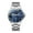 silver blue, variant on Men Analog Stainless Steel Leather Band Wristwatch Dress Waterproof Calendar Moon Phase Starry Sky Multifunctional Dial Quartz Wrist Watch Luminous Casual Fashion Clock