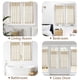 thumbnail image 5 of Cortinas de cocina Jinchan de lino plisadas, 36 cm, 2 paneles, 5 of 9