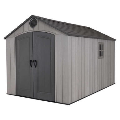 Lifetime 8 ft. x 12.5 ft. Storage Shed - Adjustable Shelving, Dual-Wall