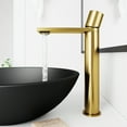 thumbnail image 2 of VIGO Gotham Single Handle Single-Hole Bathroom Vessel Faucet in Matte Brushed Gold, 2 of 11