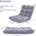 Memory Foam Floor Chair 14Poistion Adjustable Floor Reading Gaming