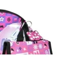 thumbnail image 3 of Disney Minnie Mouse 16" Backpack Set with Lunch Bag, Keychain & Carabiner – Pink Checkered Design, 3 of 3