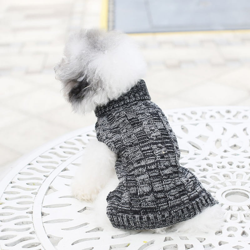 Dog Knitted Sweater Winter Spring Warm Dog Pet Clothes Pullover Classic Dog Cat Sweaters for Small Medium Dogs Pets 