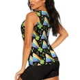 thumbnail image 3 of Picia Watercolor St Patrick Day Pattern Women's Workout Tank Top,Breathable Activewear,Slim Fit Athletic Top,Versatile Workout Moisture-wicking top-X-Large, 3 of 7
