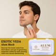 thumbnail image 2 of Bloque de alumbre Exotic Veda desodorante natural puro y aftershave, 2 of 8