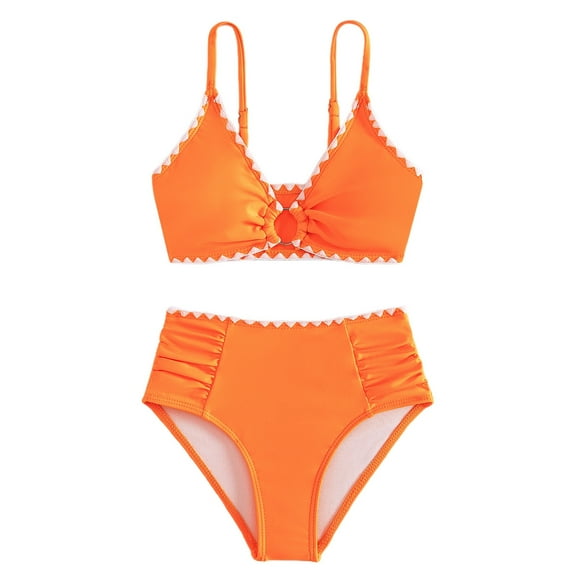 Swimsuit Girls Swimsuit with Shorts Girls' Two-Piece Swimwear Girl Bathing Suit for Kids 11Y Girls Fashion