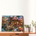 thumbnail image 6 of 12x16 inch Oil Paintings On Canvas Mushroom House World,Rustic Garden Yard Wall Decor Art Painting Poster,Modern Style Mushroom House World Art Decorative Prints,Gift For Mushroom Enthusiast, 6 of 6