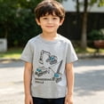 thumbnail image 2 of LRen Toddler Boy Shirts 5T Toddler Boy Dinosaur Print Tees Kids Short Sleeve Casual Tee Tops for Summer Clothes, 2 of 7
