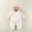 32#Pink, variant on Hzgobj Newborn Baby Cartoon Bear Snowsuit Winter Coat Fleece Hooded Romper Jumpsuit