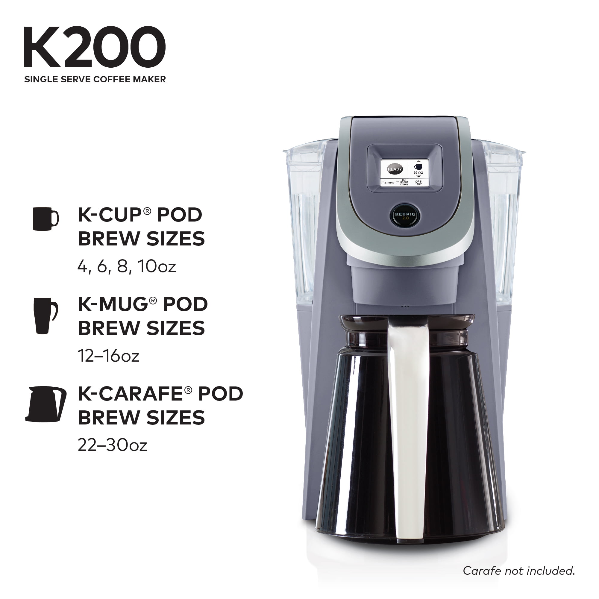 Keurig K200 Brewer Plum Grey - Walmart.com
