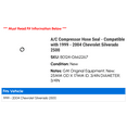 thumbnail image 2 of A/C Compressor Hose Seal - Compatible with 1999 - 2004 Chevy Silverado 2500 2000 2001 2002 2003, 2 of 2