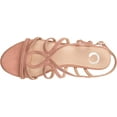 thumbnail image 5 of Women's Journee Collection Honey Flat Strappy Sandal Pink Faux Suede 6 M, 5 of 6