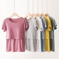 thumbnail image 2 of Ropa de lactancia top de lactancia mamá caliente de moda camiseta de manga corta para mujeres embarazadas ropa de lactancia camisa de fondo chaleco de verano, 2 of 6