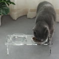 thumbnail image 4 of Juego de cuencos elevados para perros y gatos Feoyoho de acrílico con 2 cuencos de acero inoxidable, 4 of 36