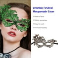 thumbnail image 5 of Multicolored Lace Masks Masquerade Cover Fancy Prom Party Props Half Cosplay Masque Dressing-up Role Play Accessories Dress Gold, 5 of 5