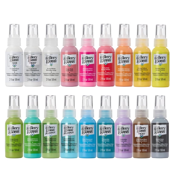 Set de pintura acrílica Gallery Glass Window, 60 ml, 18 colores