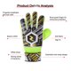 thumbnail image 3 of Guantes de Fútbol Cgtredaw Accesorios Entrenamiento Deportivo Transpirable amarillo 5#, 3 of 9