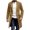 Beige, variant on Men's Comfy Solid Long Sleeve Jacket - Button Cardigan Side Pockets, Trendy Casual Outerwear Ideal for Errands, Commute & Office Relaxed Style Brown XL