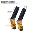 thumbnail image 2 of Naloa Elegant Lady With Hat Knee Socks, High Socks Long Stretchy Sock Women Knee High Stocking, Long Socks for Women, 2 of 6