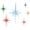 Multi, variant on Mid Century Modern Decor, Mcm Retro 3D Star Art Wall Sculpture, Plastic Starburst Decor, Vintage Celestial Whimsigoth Home Decor Accent. (Set of 6, Silver)