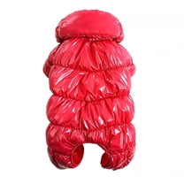 TELOLY Dog Coat, Waterproof Dog Jacket for Winter, Fullbody Dog Coats Snowsuit, Windproof Puppy Down Jacket Coat, Fleece Winter Vest for Dogs, Cold Weather Dog Coats for Small Dogs