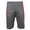 Charcoal - Red Sides, variant on Champion Men's Atheltic Apparel CHD77 Color Blocked 2 Pockets Training Shorts