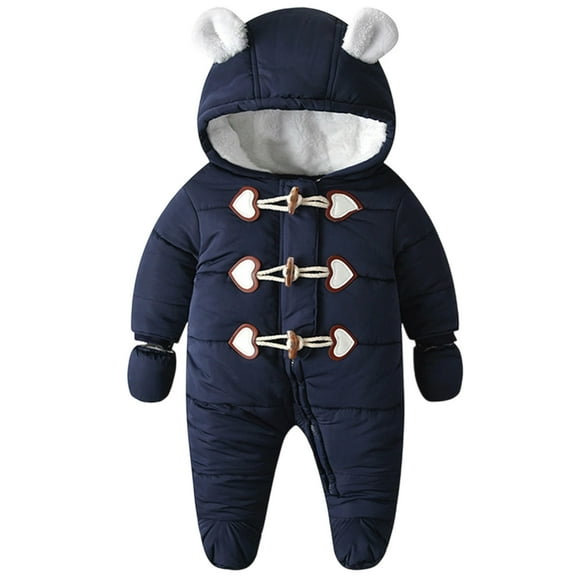 Gyujnb Baby Romper,Boys Snowsuit Winter Warm Insulated Padded Snow Wear Outfit for Toddler and Cold Weather-Baby Girl Romper,Baby Boy Romper,Size:6-9 Months