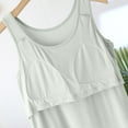 thumbnail image 5 of Tnhcen Women's Fashion Solid Round Neck Modal Padded Tank Cotton Polyester Blend Outerwear-Ready Sleepwear for M-2XL Slim & Chic, 5 of 5