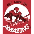 thumbnail image 2 of Men's Marvel My Dad is Amazing Cartoon Spider-Man  Graphic Tee Red Heather Medium, 2 of 5