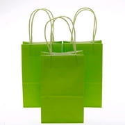 Small Lime Green Kraft Gift Bags