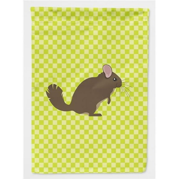 Caroline's Treasures BB7701GF Chinchilla Green Flag Garden Size , Small, multicolor