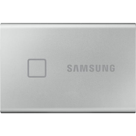Samsung 500GB Portable SSD T7 Touch USB 3.2, Silver