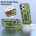 thumbnail image 4 of Phone Case for iPhone 15 Pro Case with Slide Camera Cover Shockproof 15 Pro Phone Case with 360°Rotate Magnetic Ring Stand for 15 Pro 6.1 inch 2023 - Green, 4 of 12