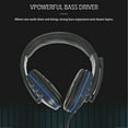 thumbnail image 4 of SHISUYAN 3.5mm Noise Reduction Headset Wired Control Headphones Compatible for PS4 Pro PS4 Slim (Blue), 4 of 8