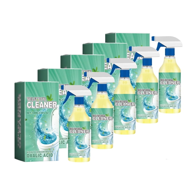 pstuiky Limpiador de ácido oxálico de alta concentración para azulejos, inodoros, lavabos y baños (2/3/4/5 unidades, 100 ml)