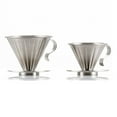 Koolleo Stainless Steel Coffee Dripper Cone Coffee Drip Filter Cup