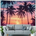 thumbnail image 4 of PRATYUS Tropical Beach Tapestry, Sunset Beach Ocean Palm Tree Fantasy Twilight Summer Art Tapestries for Bedroom, Seaside Landscape Art Tapestry Wall Hanging for Living Room Dorm Decor Painting, 4 of 6