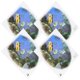 thumbnail image 1 of Restroom Decals Strong Adhesive Bathroom Use Multi 38x34cm 4Pcs, 1 of 4