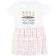 thumbnail image 3 of Inktastic Cultivate Kindness Inspirational Flowers Girls Toddler Dress, 3 of 5