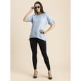 thumbnail image 3 of Moomaya Womens Printed Summer Tunic Top, Round Neck, Elbow, Loose-Fit Casual Top, 3 of 9