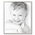 thumbnail image 2 of ArtToFrames 25" x 29" Bright Silver Picture Frame, 25x29 inch Silver Wood Poster Frame (WOM-4752), 2 of 7