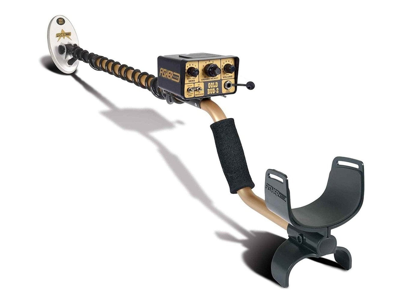 Fisher Gold Bug 2 Metal Detector w/ 10" and 6.5" Elliptical Coils