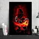 thumbnail image 2 of Cuadro Decorativo Mario Neon Rojo Canvas Listo Para Colgar 50x75cm Jungle Art Impresion Tela Arte, 2 of 6