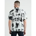 thumbnail image 2 of Beetlejuice Men's & Big Men's Print Button Up Shirt, Sizes S-3XL, 2 of 4