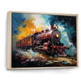 thumbnail image 2 of Designart "Train Dynamic Momentum Painting I" Transportation Floater Framed Canvas Art Print, 2 of 7